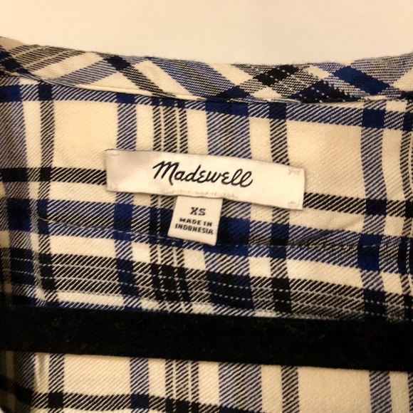Madewell plaid tunic with pockets - Picture 4 of 5